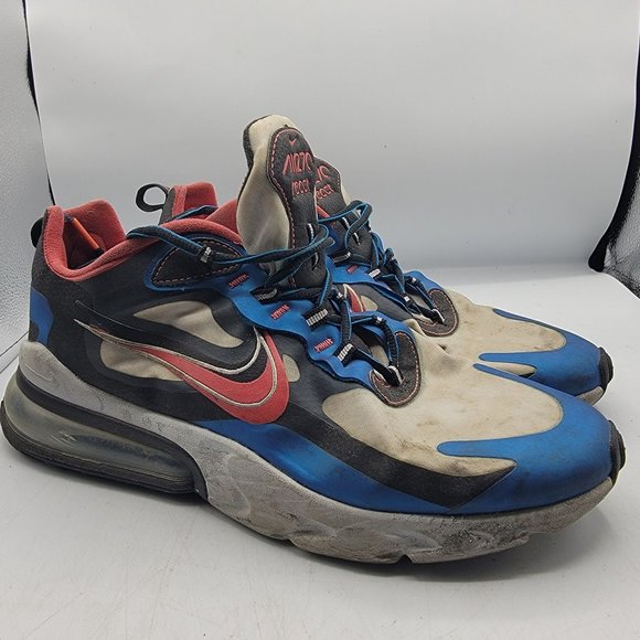 Nike Other - Nike Air Max 270 React Mens 10.5 White Blue Time Capsule Edition Shoes CT1616400